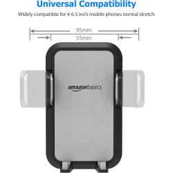 Amazon Basics Soporte de celulares para autos | Soporte de ventilacion de autos para celulares