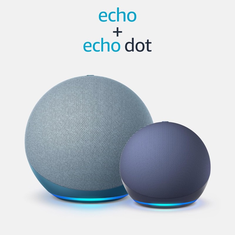 Echo (4ta Generación) | Con sonido de alta calidad, hub de smart home y Alexa | Negro