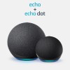 Echo (4ta Generación) | Con sonido de alta calidad, hub de smart home y Alexa | Negro