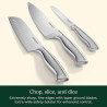 Cuisinart C77SS-15PK - Juego de cuchillos de cocina de acero inoxidable con mango hueco de 15 piezas