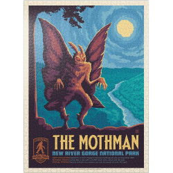 MyPuzzle Legends of The National Parks: New River Gorge's Mothman | Rompecabezas y poster de mothman