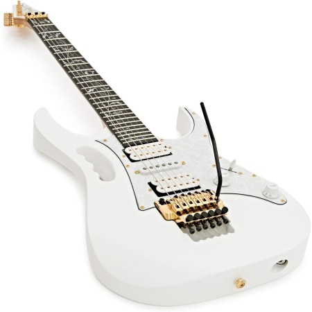 Ibanez Steve Vai Signature - Guitarra eléctrica de 6 cuerdas con bolsa (diestro, blanco)