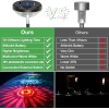 Paquete de 8 luces solares brillantes para camino, cambio de color + luces LED de color blanco cálido para exteriores, IP67