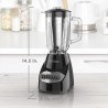 BLACK+DECKER, licuadora para encimera con jarra de vidrio para 6 tazas