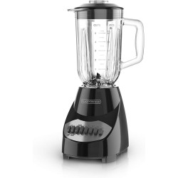 BLACK+DECKER, licuadora para encimera con jarra de vidrio para 6 tazas