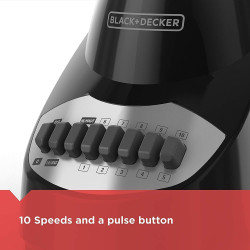 BLACK+DECKER, licuadora para encimera con jarra de vidrio para 6 tazas