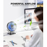 JZCreater Ventilador de escritorio USB, mini ventiladores portátiles