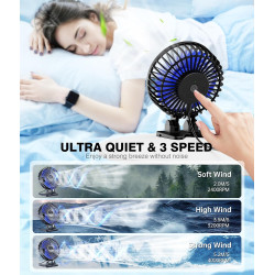 JZCreater Ventilador de escritorio USB, mini ventiladores portátiles