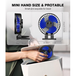 JZCreater Ventilador de escritorio USB, mini ventiladores portátiles