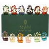 Árbol de la vida de cristal, juego de 12 árboles de cristal curativos de siete chakras hechos a mano para decoración de