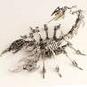 Rompecabezas de metal 3D para adultos | Escorpion metalico armable de 3 piezas
