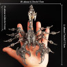 Rompecabezas de metal 3D para adultos | Escorpion metalico armable de 3 piezas