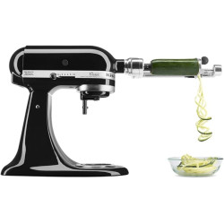 Batidora clásica de pie KitchenAid K45SSWH K45SS, 275 W, 4 1/2 qt, Negro ónice