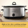 Crock-Pot Olla de cocción lenta manual ovalada de 7 cuartos de galón