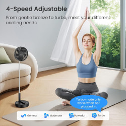 TriPole Ventilador de pie portátil