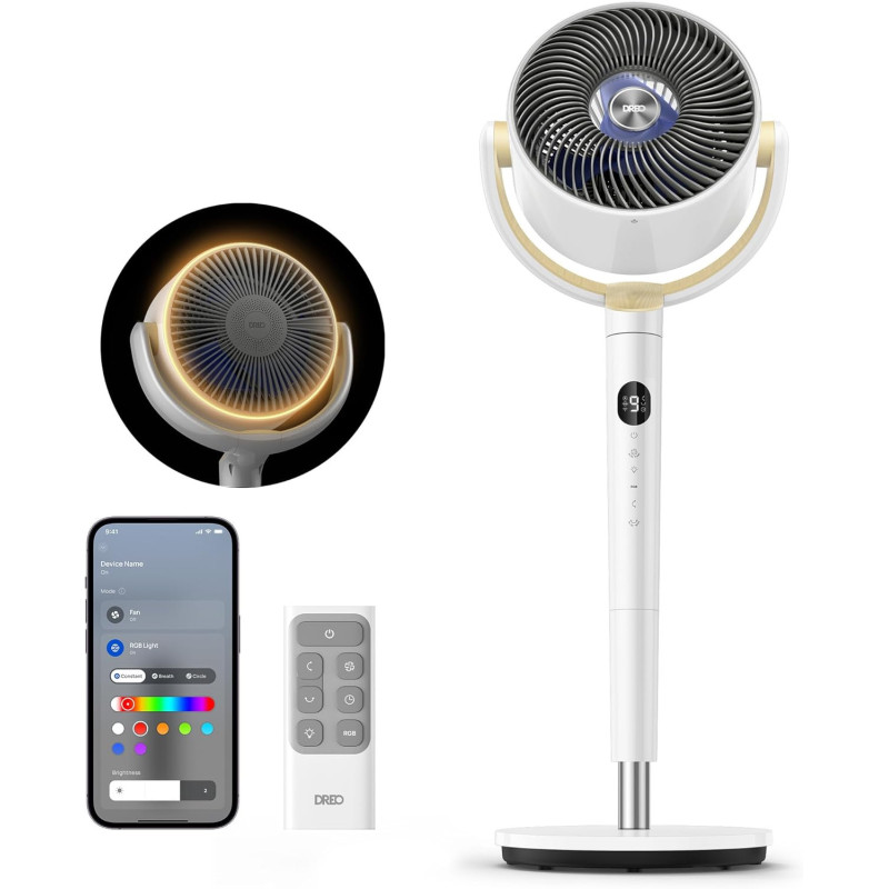 Dreo Ventilador inteligente para dormitorio