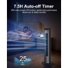 Uthfy Ventilador de torre oscilante con control remoto