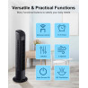 Uthfy Ventilador de torre oscilante con control remoto