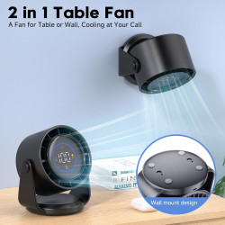 Ventilador de escritorio, ventilador de mesa turbo para dormitorio