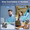 Ventilador de escritorio, ventilador de mesa turbo para dormitorio