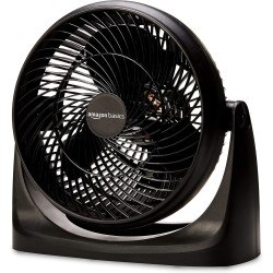Amazon Basics - Ventilador de escritorio, cabezal de inclinación de 90 grados