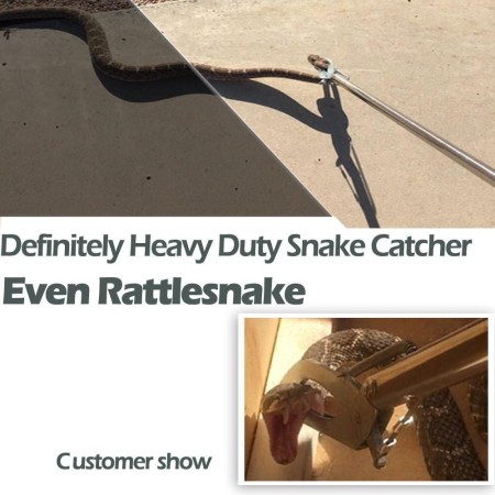IC ICLOVER Professional - Juego de herramientas para atrapar serpientes, pinza de serpiente de 47 pulgadas + gancho de serpiente