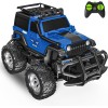Tecnock Autos a control remoto para niños pequeños, mini camiones RC todoterreno de 2.4 GHz para niños, juguete duradero para