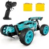 Tecnock Auto de control remoto para niños, 1:18 20 KM/H 2WD RC Buggy, auto de carreras todoterreno de 2.4 GHz para 40 minutos de