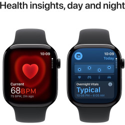 Apple Watch Series 10 (46 mm, GPS) con caja de aluminio negro azabache