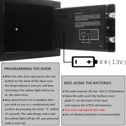 Caja de seguridad digital electrónica con teclado de bloqueo de lujo