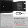Caja de seguridad digital electrónica con teclado de bloqueo de lujo