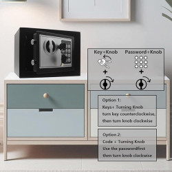 Caja de seguridad digital electrónica con teclado de bloqueo de lujo