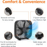 Amazon Basics Ventilador de caja de 3 velocidades
