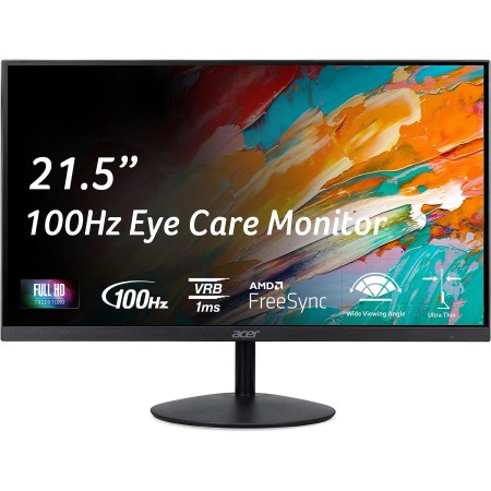 Acer SB242Y EBI 23.8" Full HD (1920 x 1080) IPS Monitor de oficina para juegos de marco cero | Tecnología AMD FreeSync Diseño