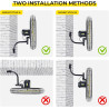FUGOO Ventilador de pared oscilante silencioso para exteriores de 20 pulgadas con motor CC sin escobillas sellado