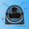 Ventilador turbo portátil de circulación de aire de 7 pulgadas