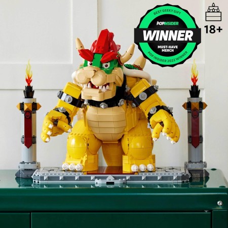 LEGO Super Mario The Mighty Bowser 71411, kit de construcción de modelos 3D de King of Koopas, figura coleccionable de personaje