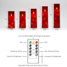 Velas LED sin llama con temporizador | Velas LED navideñas sin necesidad de fuego