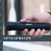 SABRE Ruger - Pistola aturdidora 2 en 1 y linterna, carga de 1.460 μC, luz LED de 120 lúmenes, modos de luz alta, baja y