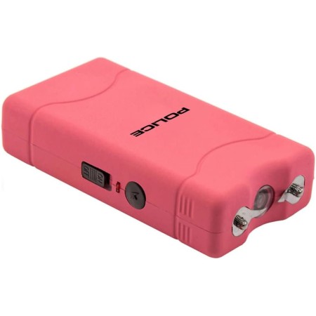 Police 800 - mini picana eléctrica recargable con linterna LED, color rosa