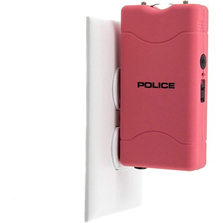 Police 800 - mini picana eléctrica recargable con linterna LED, color rosa