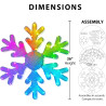 Probro Luces de copo de nieve LED inteligentes | Con mas de 105 modos de luces
