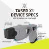 TASER Serie profesional, kit de defensa personal y doméstica de un solo tiro (X1)