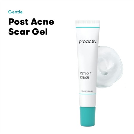 Proactiv Gel para cicatrices post acné para la cara con antioxidantes y vitamina E, hidratante para suavizar la piel, 1 oz.
