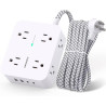 HANYCONY - Tira de alimentación con protector de sobretensiones