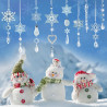 Adornos de cristal para decoración de árbol de Navidad | Adornos de arbol de navidad echos de cristal