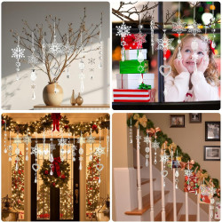 Adornos de cristal para decoración de árbol de Navidad | Adornos de arbol de navidad echos de cristal