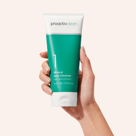 Proactiv Limpiador de acné mineral limpio, tratamiento de acné con azufre, lavado facial para pieles sensibles, suave crema