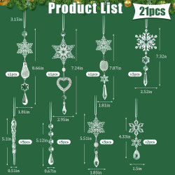Adornos de cristal para decoración de árbol de Navidad | Adornos de arbol de navidad echos de cristal