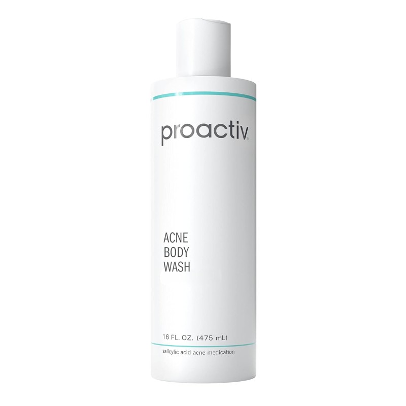 Proactiv Gel de baño para acné, gel de baño exfoliante para pieles sensibles, limpiador de ácido salicílico con manteca de